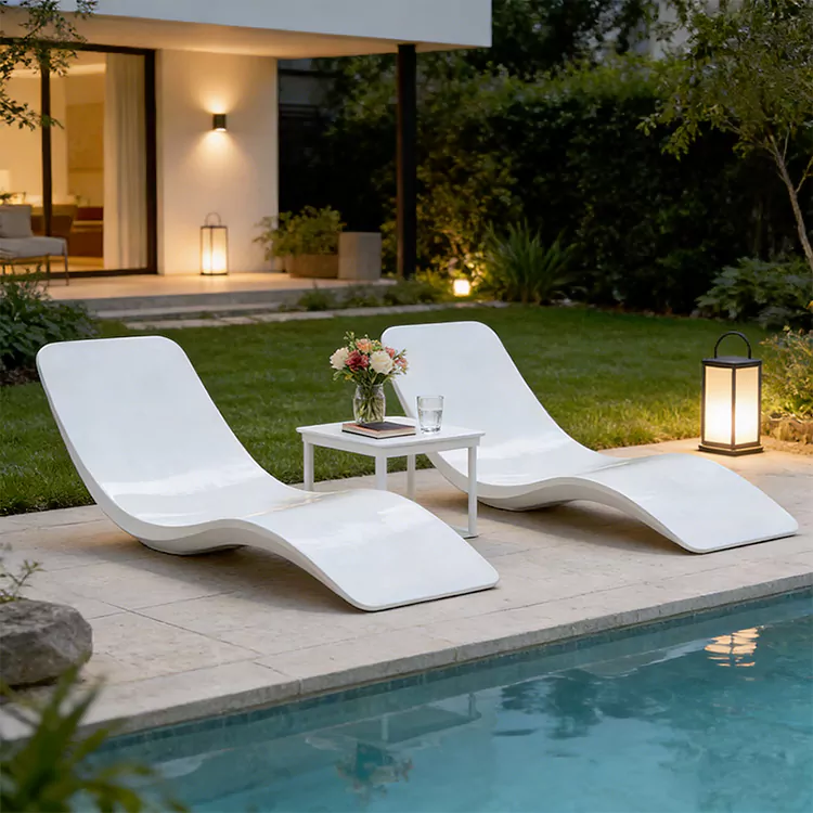 S Shaped All Weather FRP Daybed