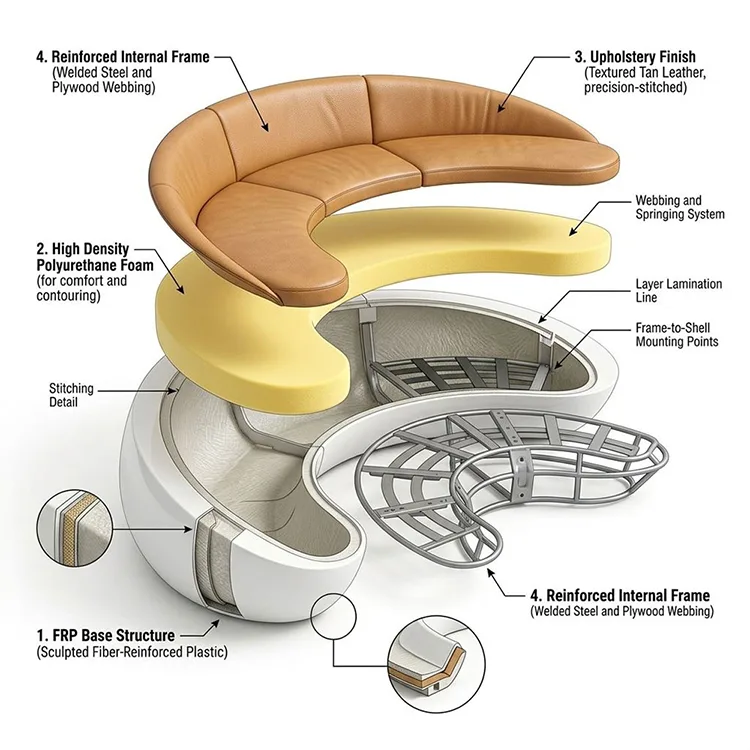 FRP Modular Lounge Seating
