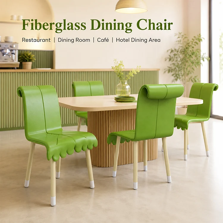Fiberglass Sculptural Accent Chair